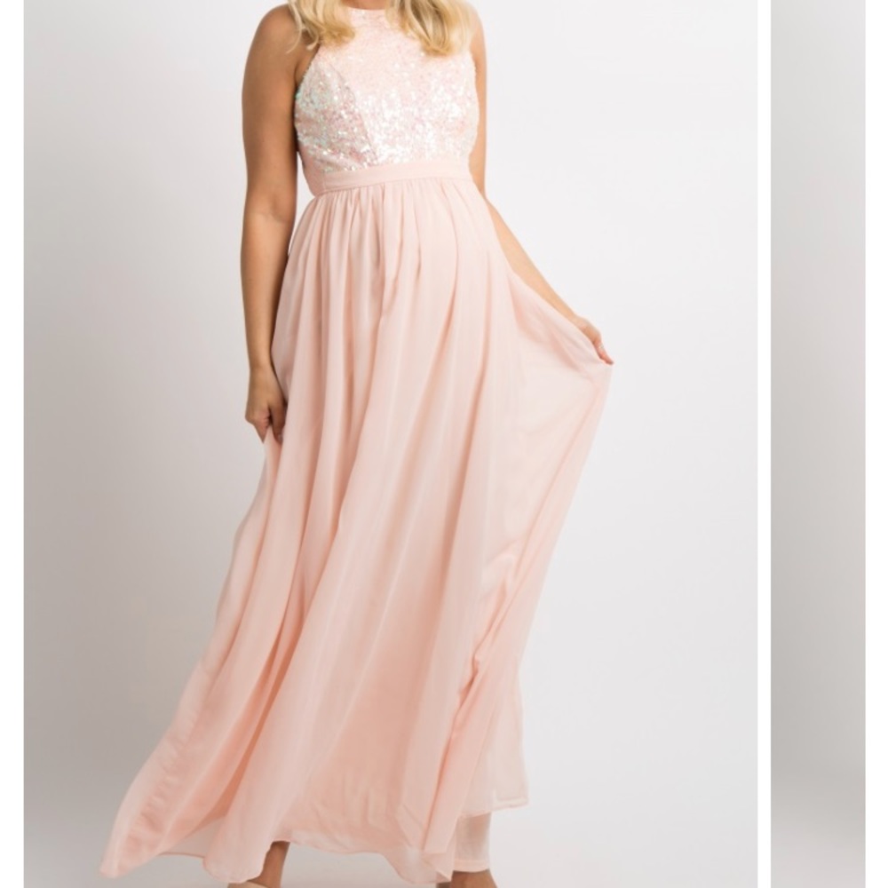 Pinkblush maternity bridesmaid/formal dress!